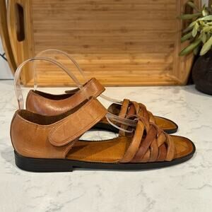 Cabin Creek leather sandals beach cabin lake summer bohemian coastal  size 7